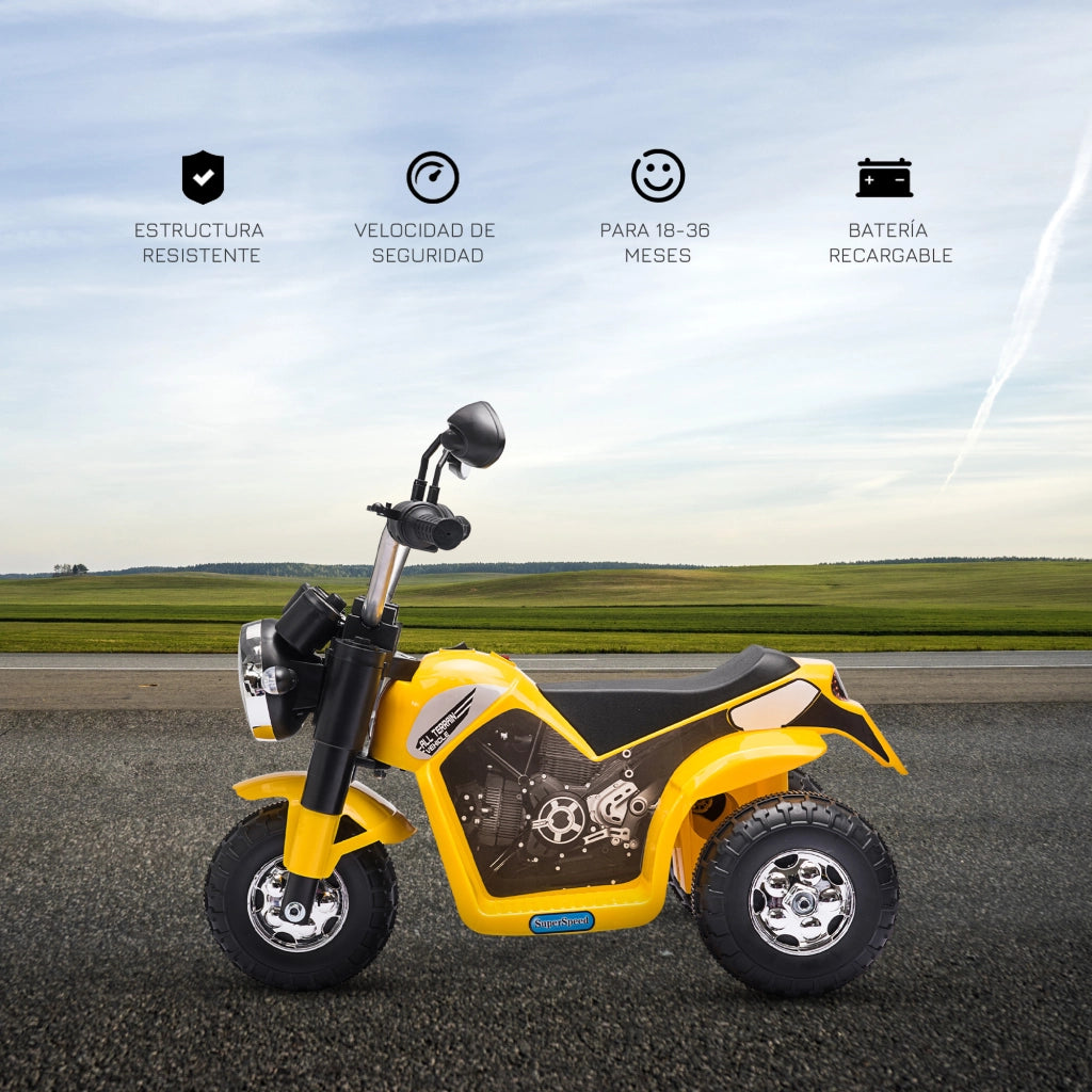 Moto Elettrica per Bambini ¨C zephmum ¨C 72x57x56 cm Giallo