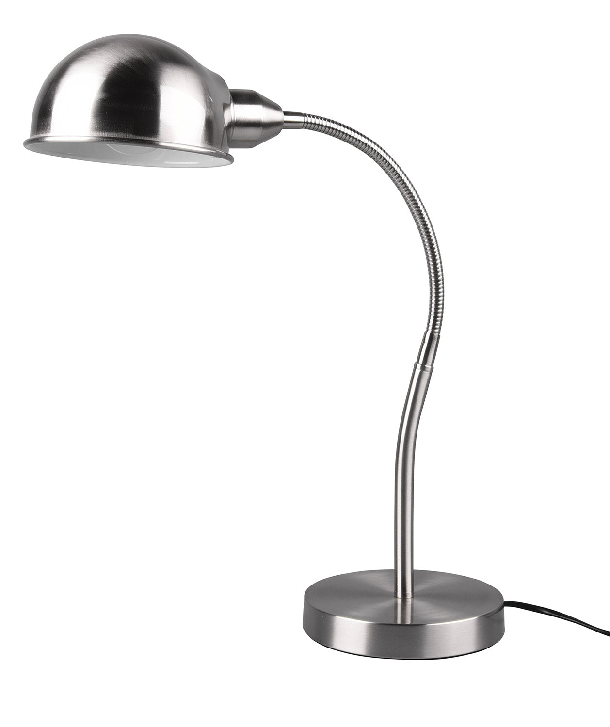 Lampada da Tavolo da Interno Attacco E27 in Metallo Nickel Opaco