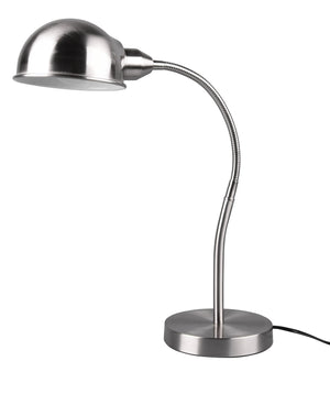 Lampada da Tavolo da Interno Attacco E27 in Metallo Nickel Opaco