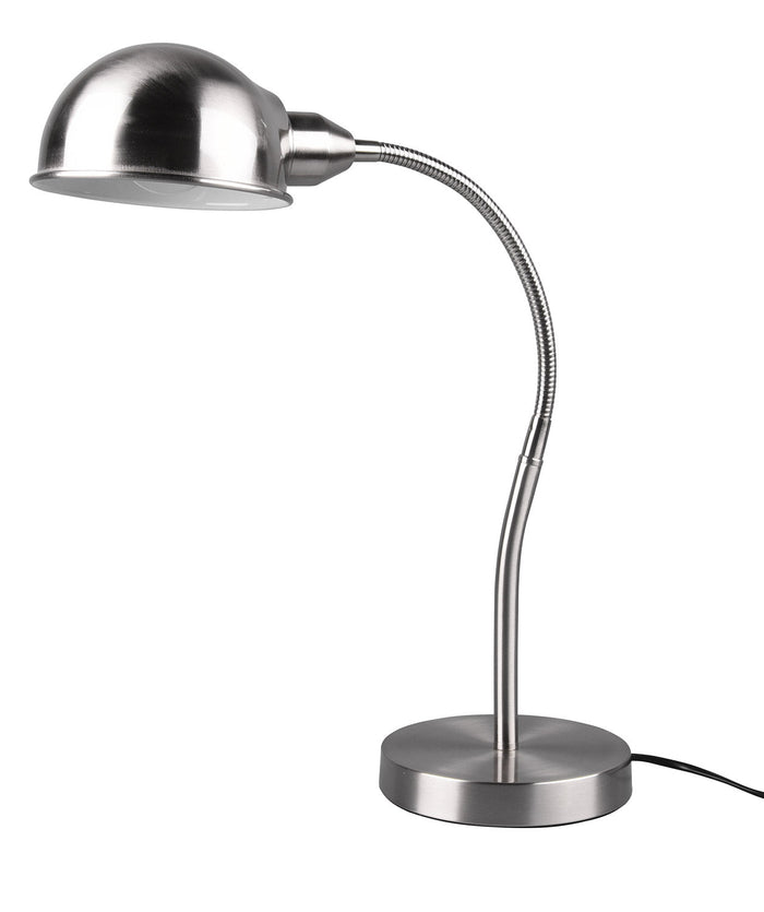 Lampada da Tavolo da Interno Attacco E27 in Metallo Nickel Opaco