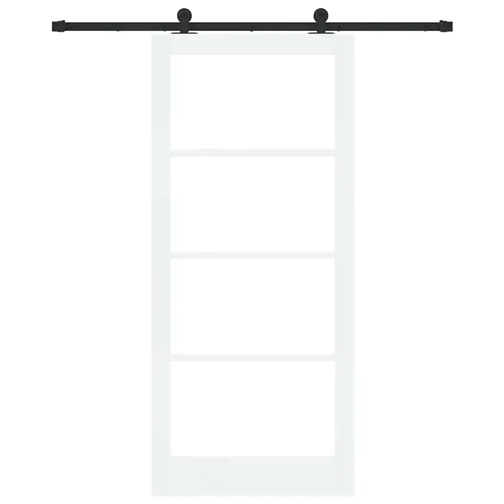 Porta scorrevole ORKDAL Bianco e Nero 93 x 211 cm 3332010