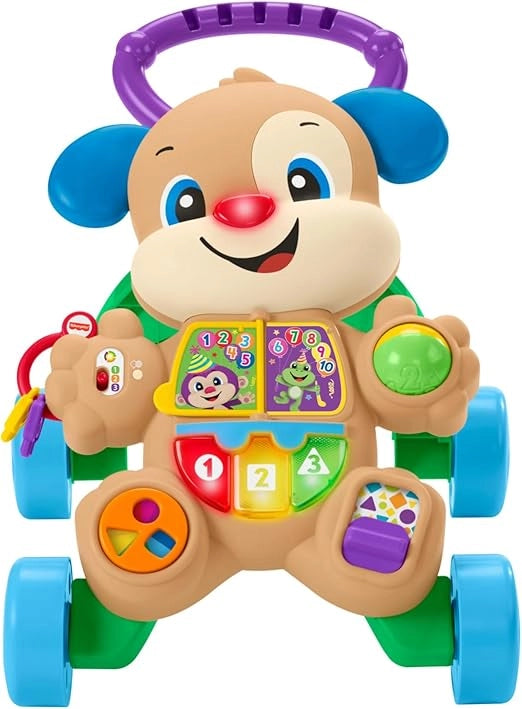 Fisher-Price - Cagnolino Primi Passi Smart Stages, con 3 livelli di gioco, 75+ canzoncine, luci e attivita, versione ita