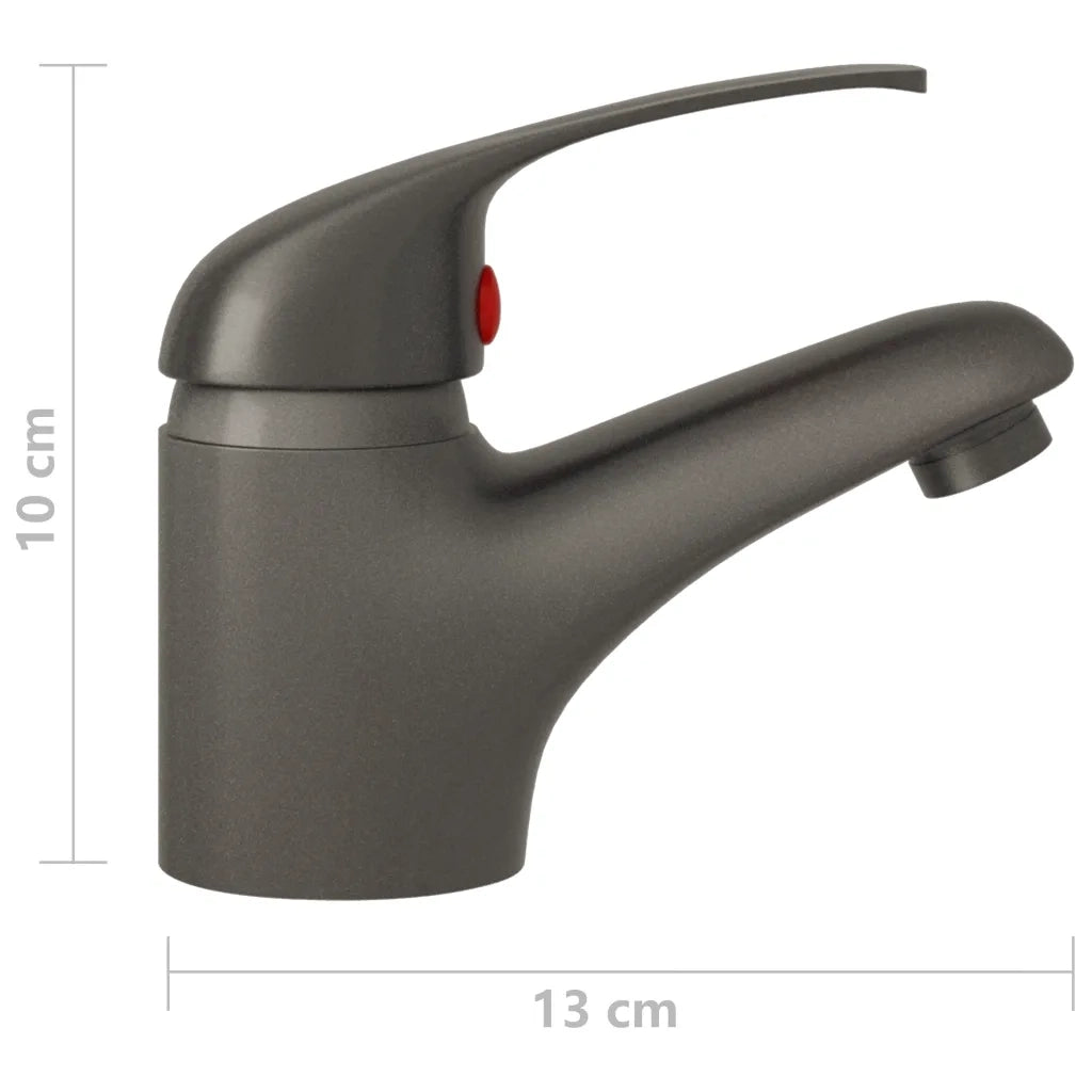 Rubinetto Miscelatore Grigio 13x10 cm CFW2537817