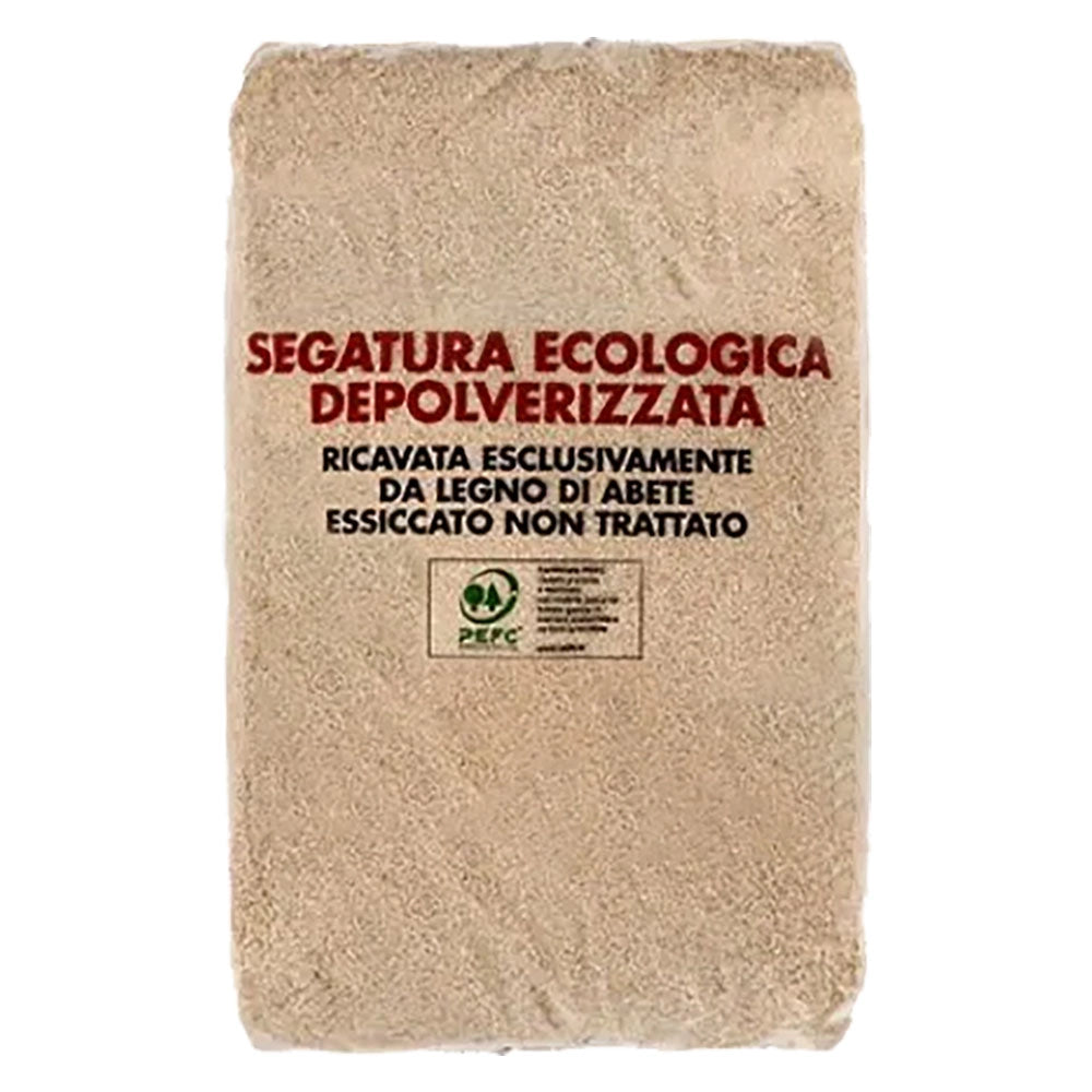 Segatura Ecologica Multiuso Depolverizzata in Abete Essiccato Sacco 50