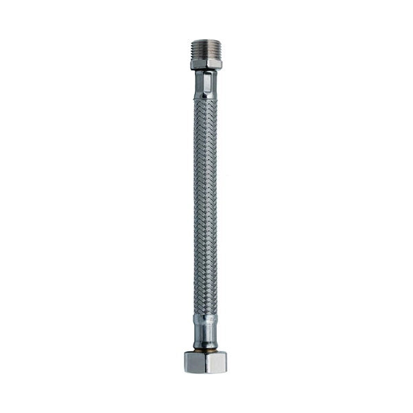 TUBO flessibile gomma DN10  1/2"M-1/2"F L 30 CM bagno lavandino