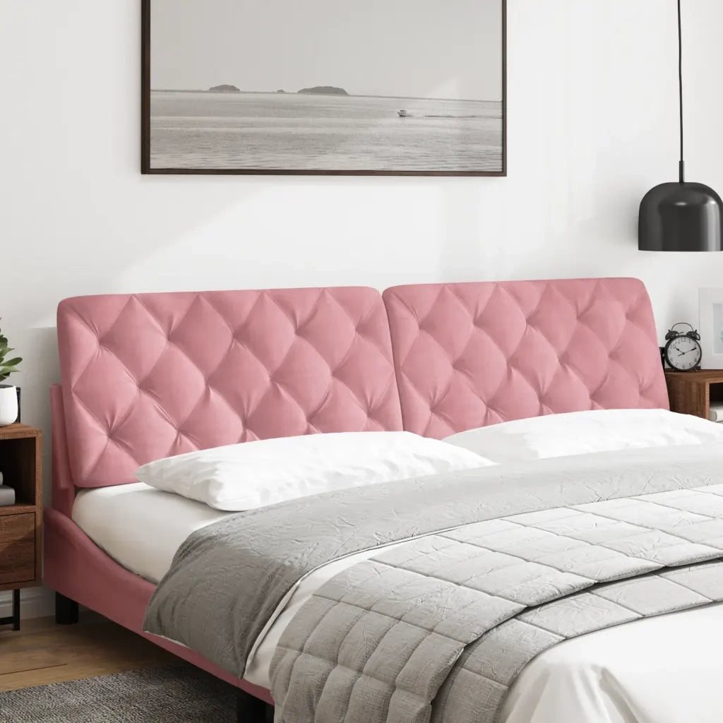 Cuscino Testiera Rosa 200 cm in Velluto CFW8972781