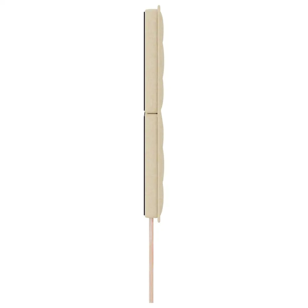 Testiera LED con strisce LED con testiera Crema 144 cm Tessuto 3338291