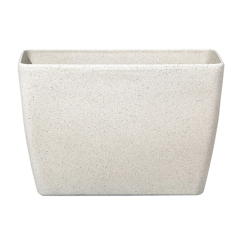 Vaso per fiori Fioriera in pietra beige 60 x 27 x 41 cm Accessori per interni e interni moderni e minimalisti