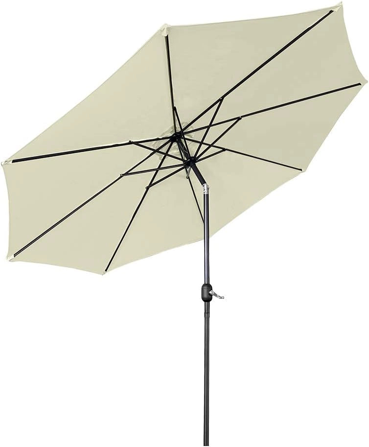 Ombrellone da balcone, 300 cm, pieghevole a 30°, con manovella, in alluminio, ombrellone da giardino, balcone, protezione UV, protezione solare, terrazza, giardino, spiaggia