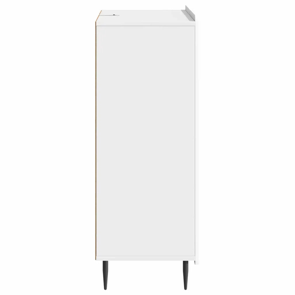Credenza Bianco Lucido 66 x 34,5 x 91,5 cm Legno ingegnerizzato