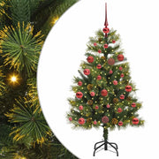 Albero di Natale | Decorazioni natalizie artificiale pieghevole con coni Verde 120 cm