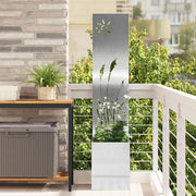 Schermo per privacy in giardino Traforo Argento 32 x 150 cm 876361