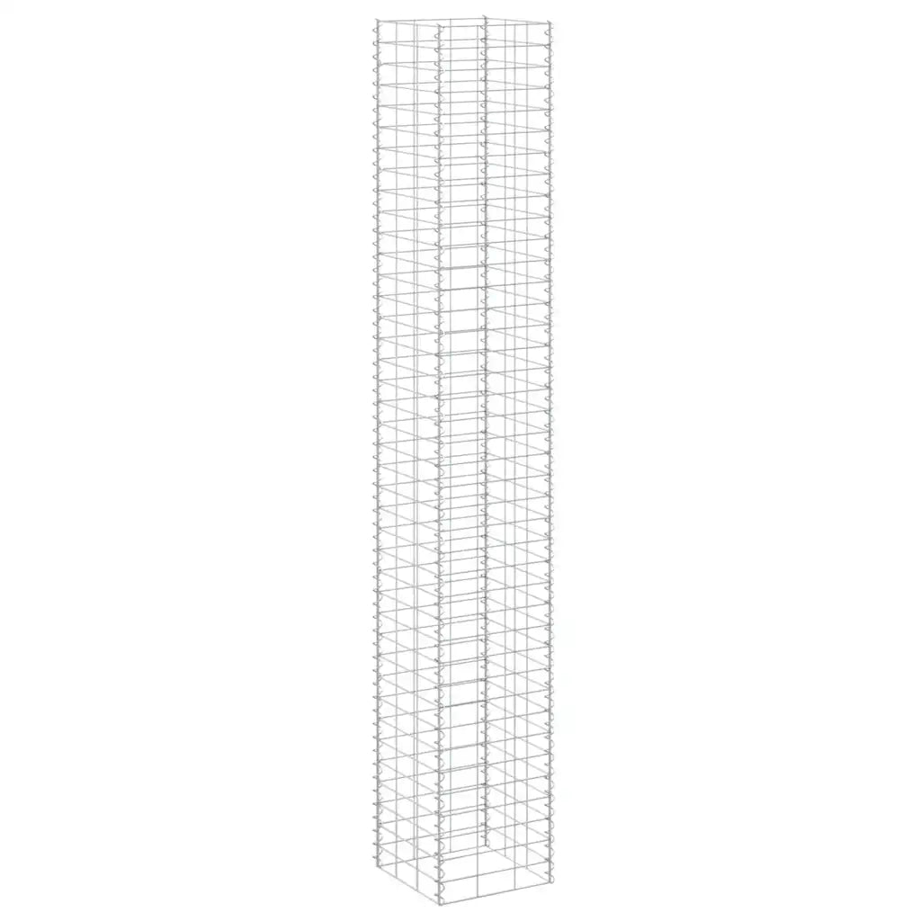Fioriere Rialzate a Gabbione 3 pz 30x30x200 cm in Ferro 151251