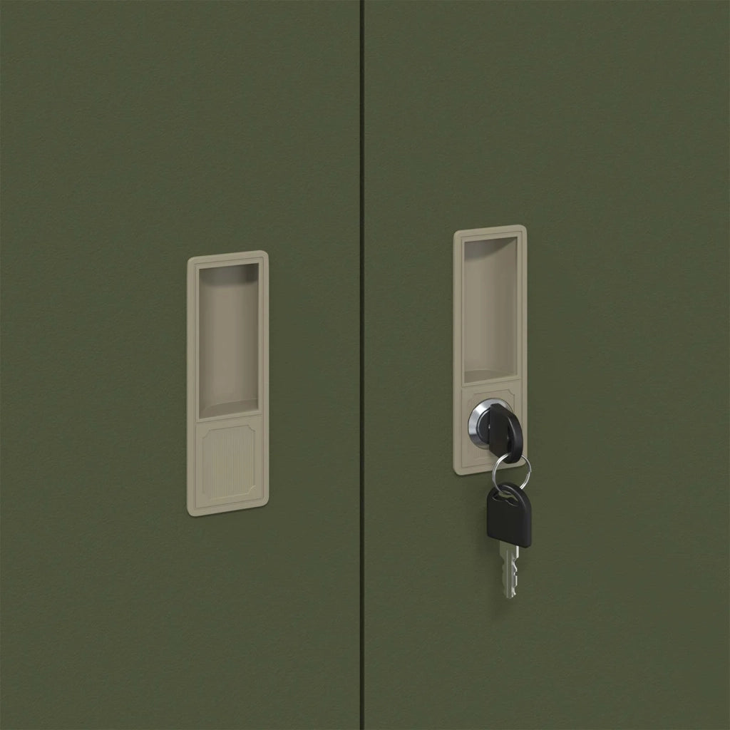 Armadio Verde oliva 90 x 40 x 70 cm Acciaio 891638