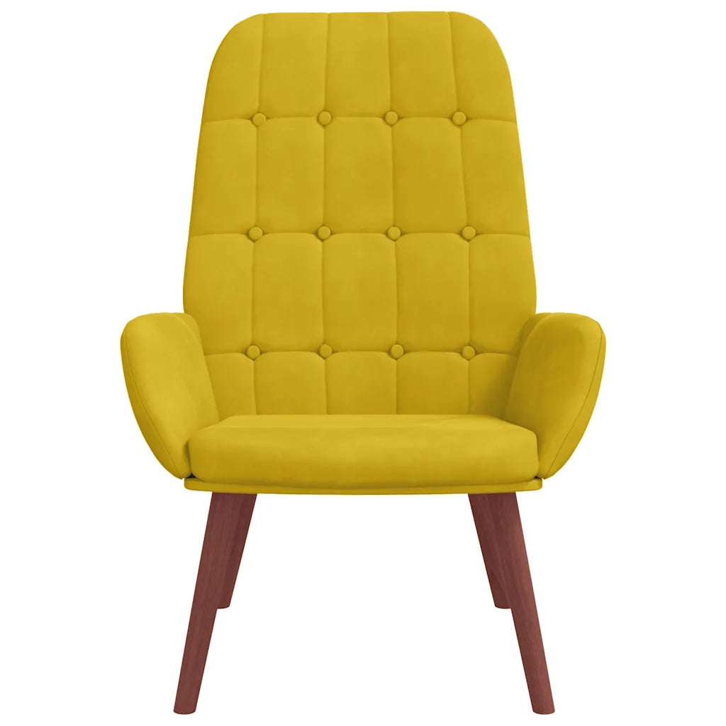 vidaXL Poltrona Relax Giallo in Velluto