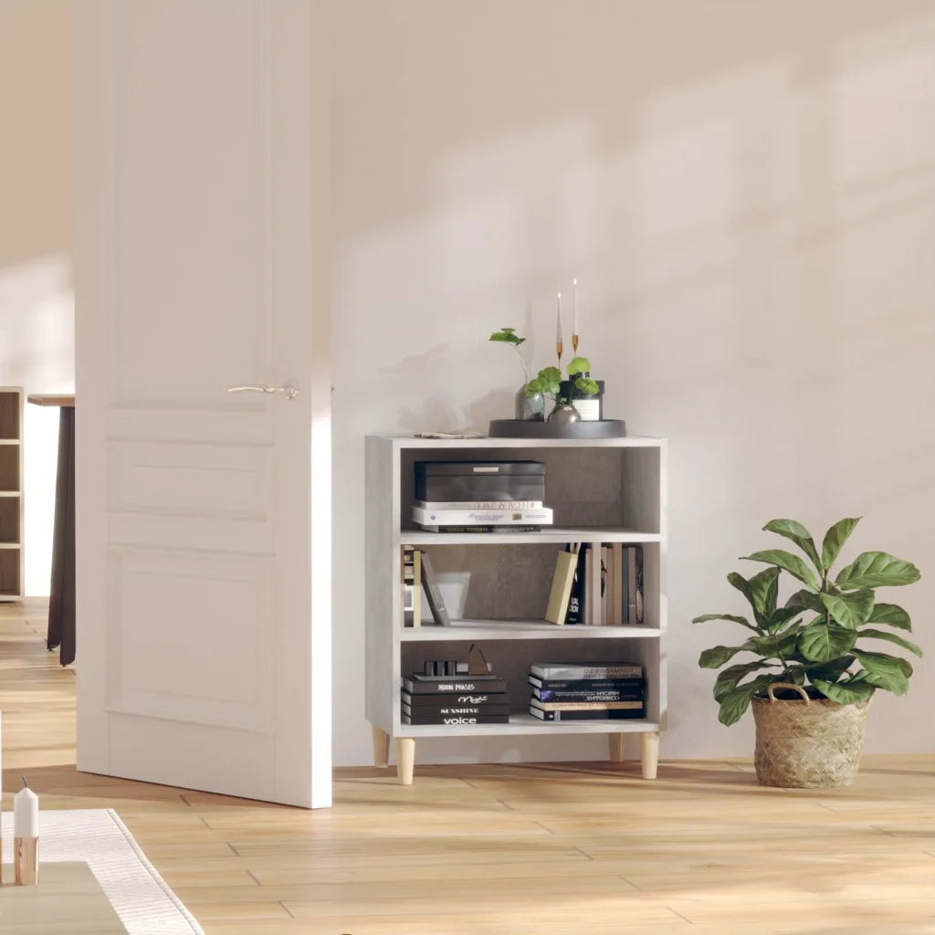 Credenza Grigio Cemento 57x35x70 cm in Legno Multistrato 806053