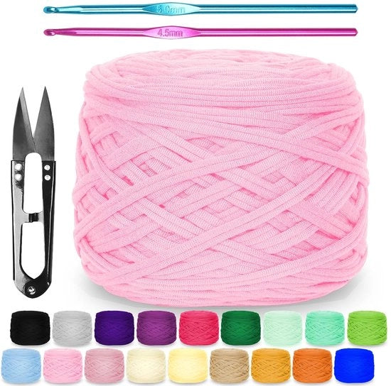 T-shirtgaren luce rosa - 290 g - poliestere - per uncordatura e progetti DIY