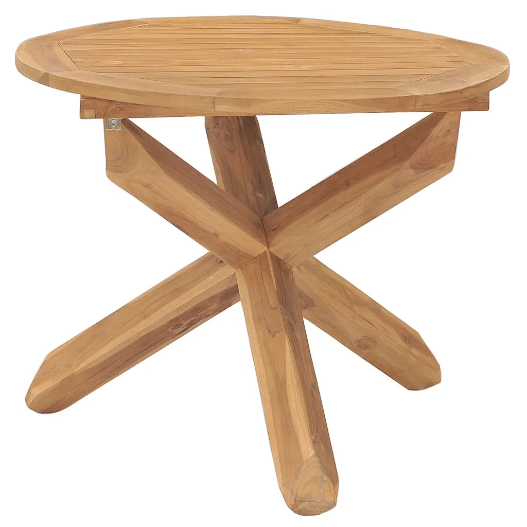 Set da Pranzo per Giardino 5 pz in Legno Massello di Teak 3073201