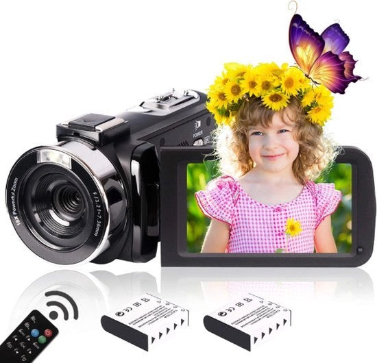 Videocamera Digitale - Inclusa Batteria - Registrazione Video - Camcorder - Fotocamera Portatile - Vlog Camera - Videocamera Digitale - Macchina da Presa - Camcorders - Fotocamera Digitale - Fotocamera Digitale Compacta