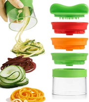 Taglierino a spirale per verdure - 3-in-1 Taglierino a spirale per zucchine, carote e melanzane, Perfetto per pasti salutari e alternative al spaghetti