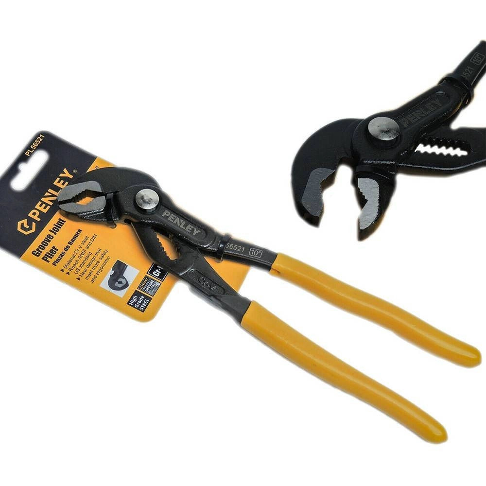 Trade Shop - Pinza Pappagallo 10" 250 Mm Regolabile Cromo Vanadio Manico Antiscivolo Poligrip -