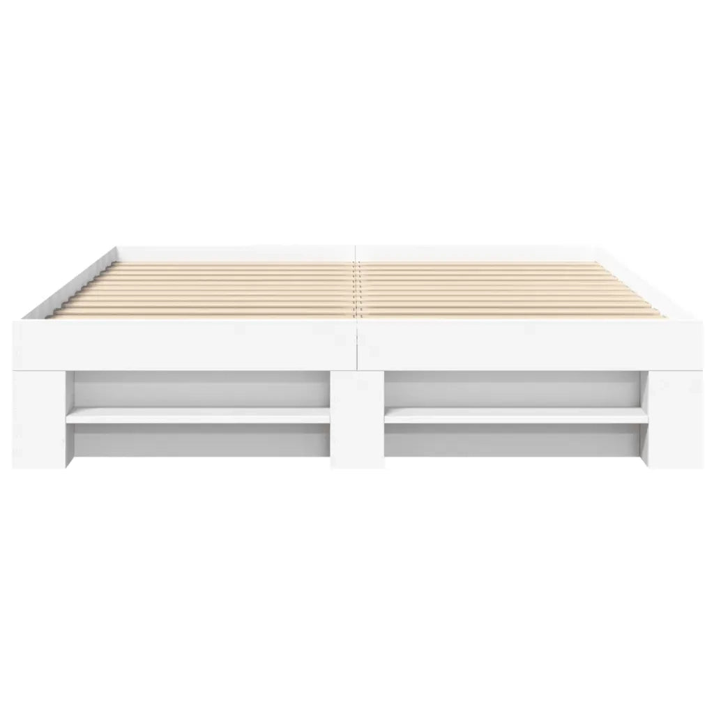 Giroletto senza Materasso Bianco 160x200cm in Legno Multistrato