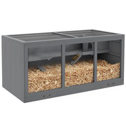 Gabbia per criceti nani ¨C Xylo ¨C legno grigio con chiusura