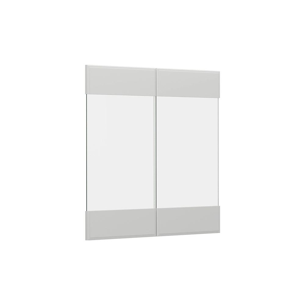 Vicco Frontale cucina Bianco casa di campagna 59.2 x 59 cm frontale del mobile per pensile con vetro