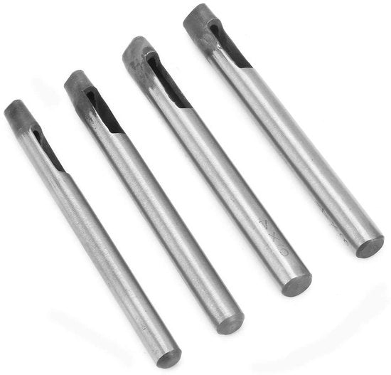 Strumento perforatore Holle - Set di 4mm - Ovale fori a forma di occhi - Adatto per borse - 4 diverse misure