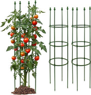 Tre pezzi di sostegno per piante obelisco per piante rampicanti (140 cm) per tomate e rose