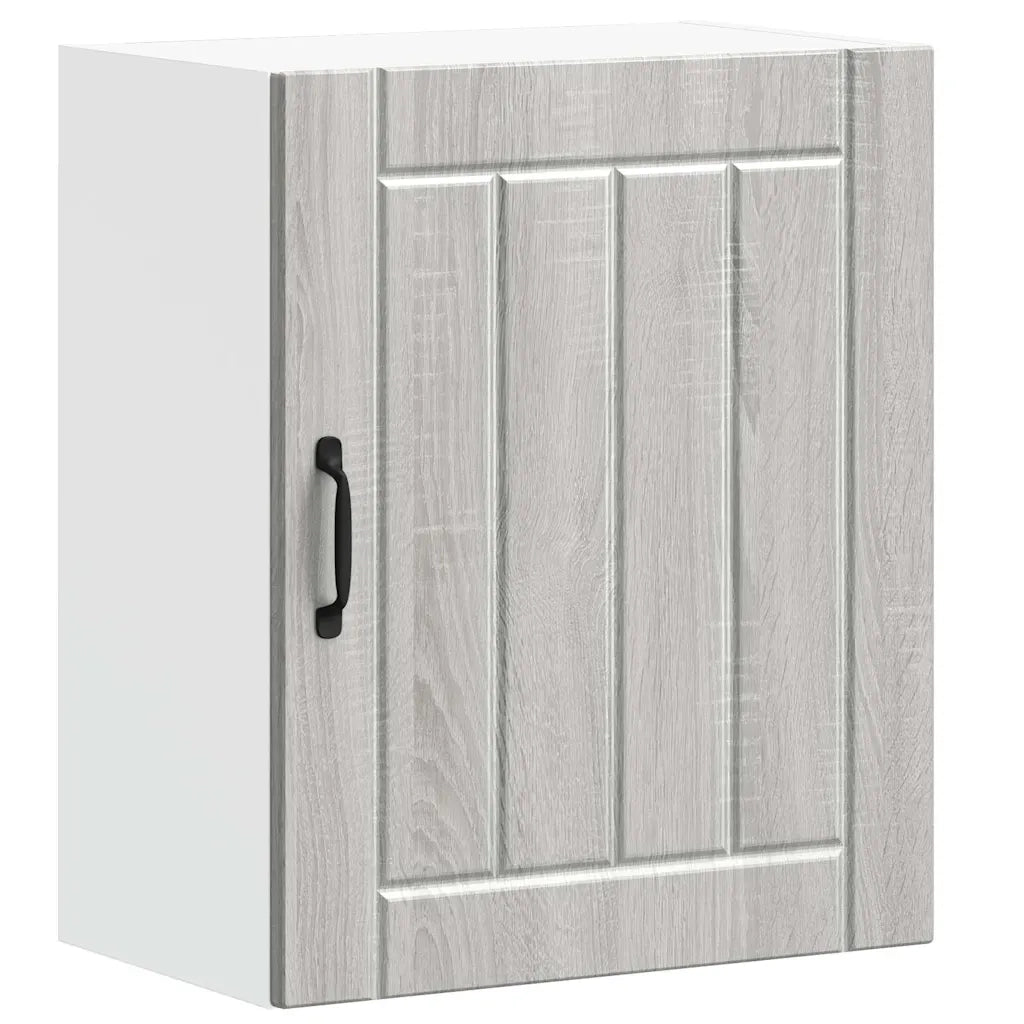 Pensili da cucina 2 pz Lucca Grigio Sonoma in Legno Multistrato 853810