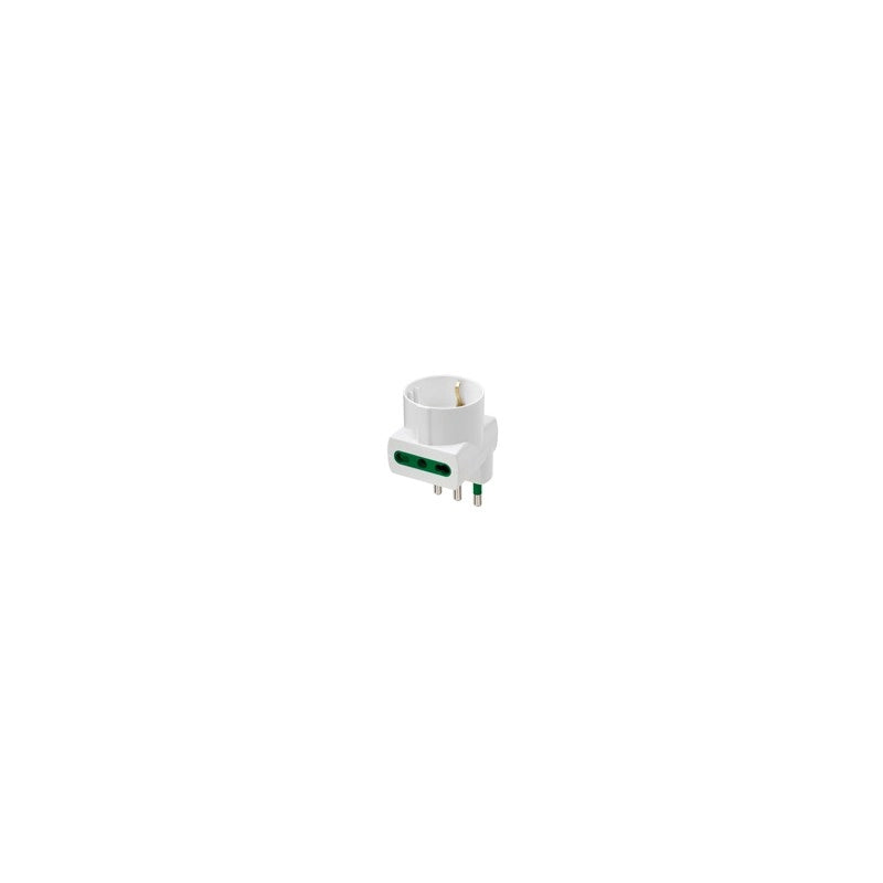 Ri.00312.B Adattatore Multipla S17+2P17/11+P30 Bianco