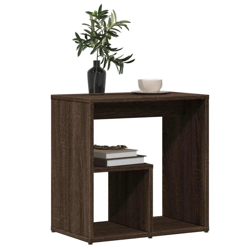 Tavolini 2 pz Rovere Marrone 50x30x50 cm in Legno Multistrato 840568