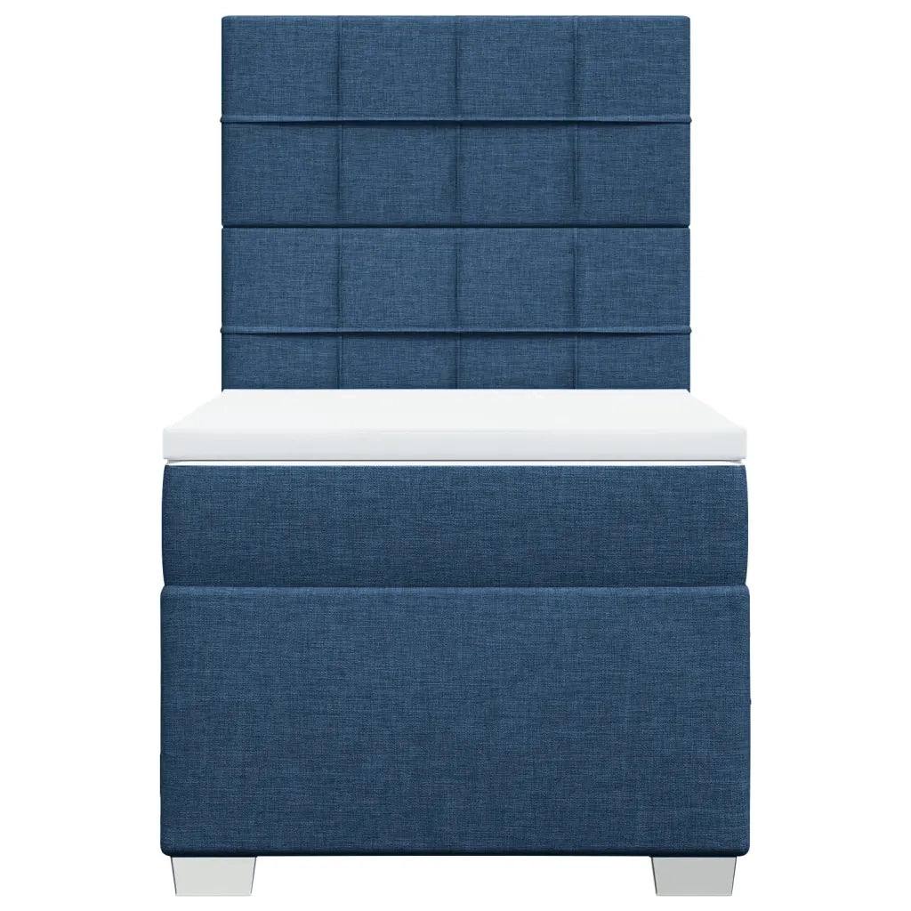 Giroletto a Molle con Materasso Blu 100x200 cm in Tessuto 3290405