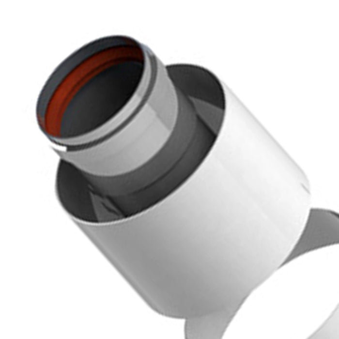 Partenza verticale coassiali di d60-100 mm in pp per caldaia e scaldabagno a condensazione