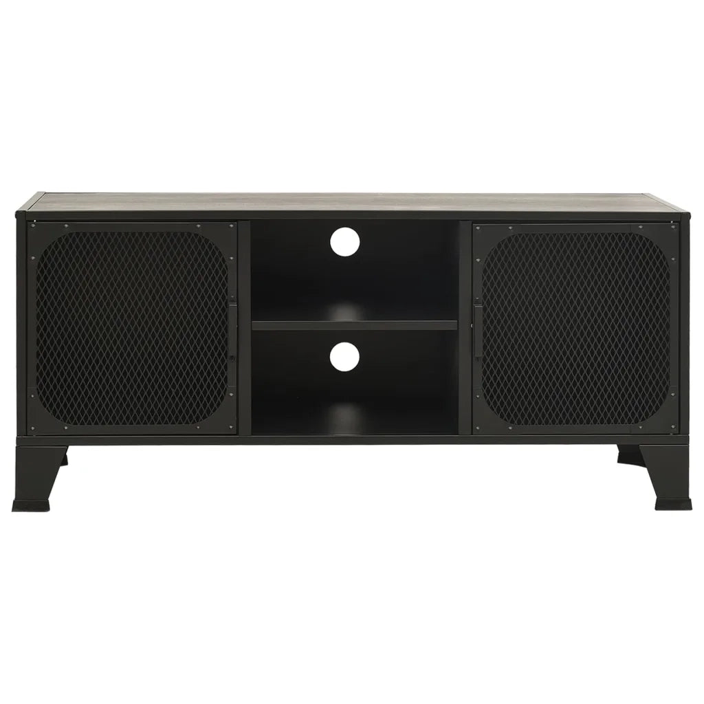Mobile Porta TV Grigio 105x36x47 cm in Metallo e MDF cod mxl 7206