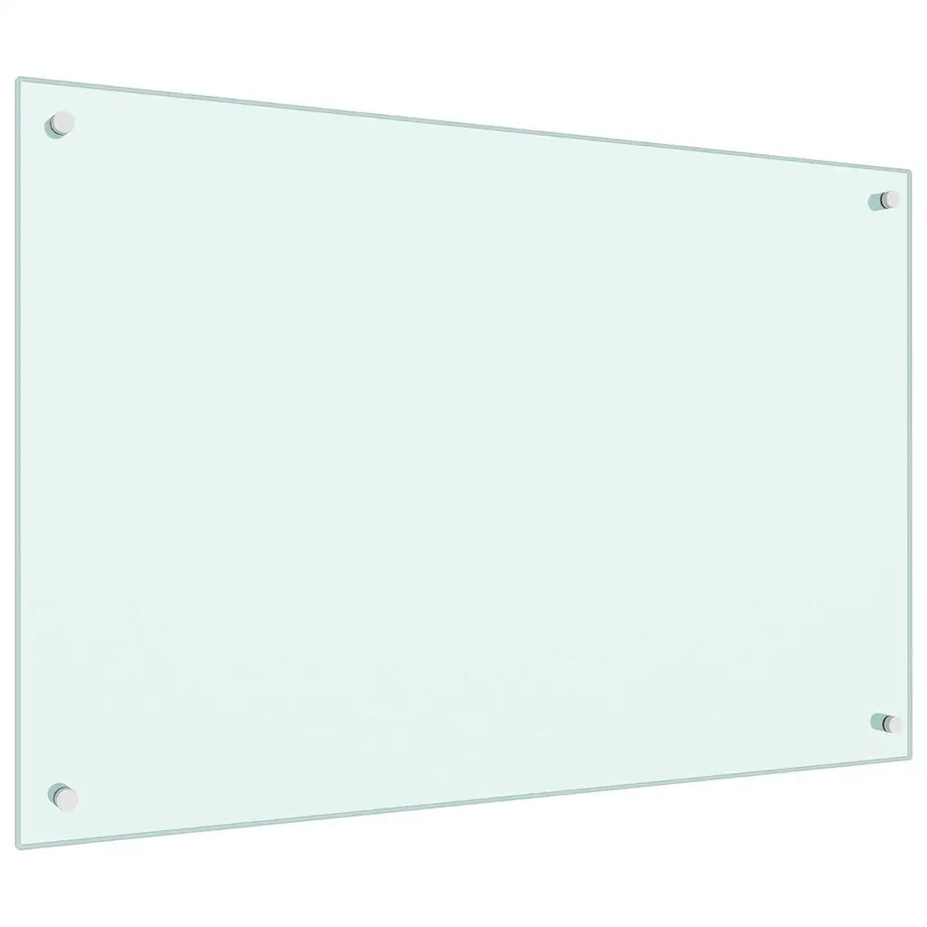 Paraschizzi per Cucina-Protezione parete cucina Bianco 90x60 cm in Vetro Temperato