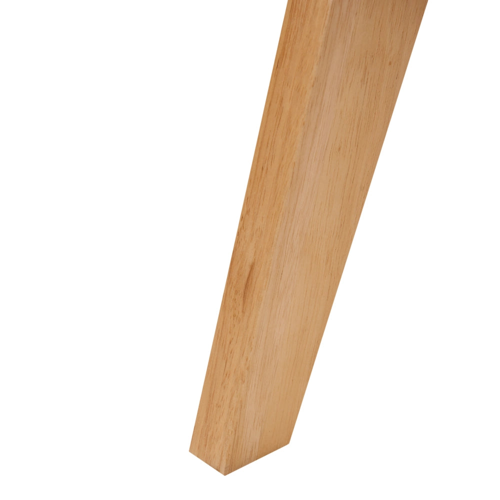 Set di 2 sedie da pranzo marrone chiaro e tortora con rivestimento bouclé e struttura in legno di gomma per sala da pranzo e cucina in stile retrò