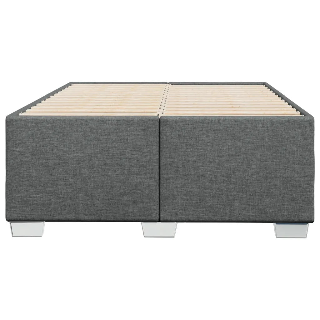 Giroletto senza Materasso Grigio Scuro 120x190 cm in Tessuto