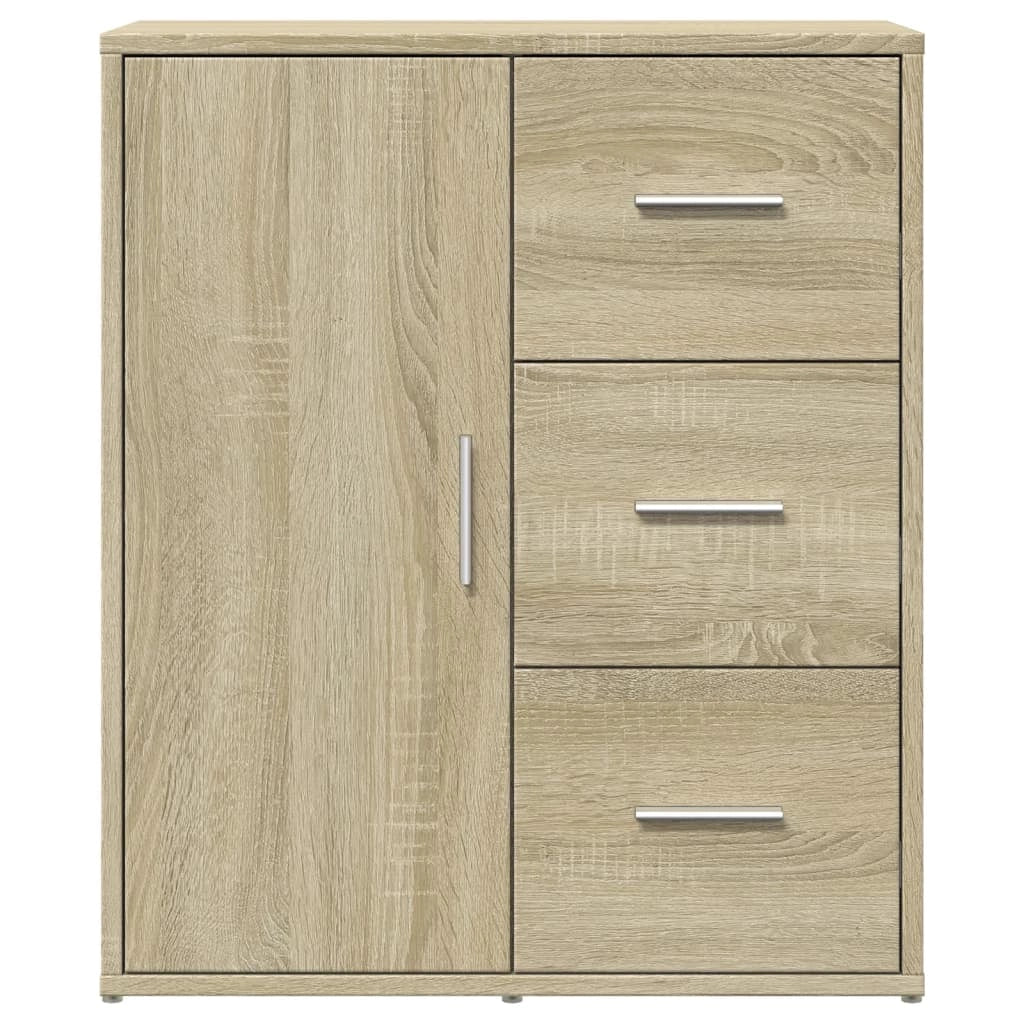 Buffet credenza cassettiera armadio mobile contenitore organizer cucina soggiorno rovere Sonoma 60 x 31 x 70 cm legno ingegnerizzato marrone 02_0031594