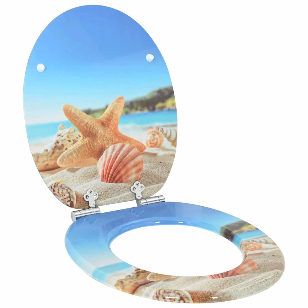 Sedile per toilette con chiusura morbida 2 pcs 44 x 38 cm 3414533