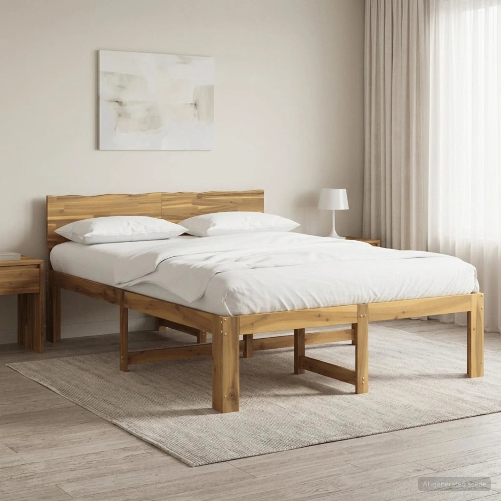 Letto matrimoniale con testiera ROSTOCK Bianco 160 x 200 cm 3405466