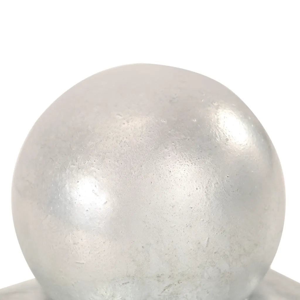Tappi per Pali 6 pz Estremità a Globo Metallo Zincato 91x91 mm 145499