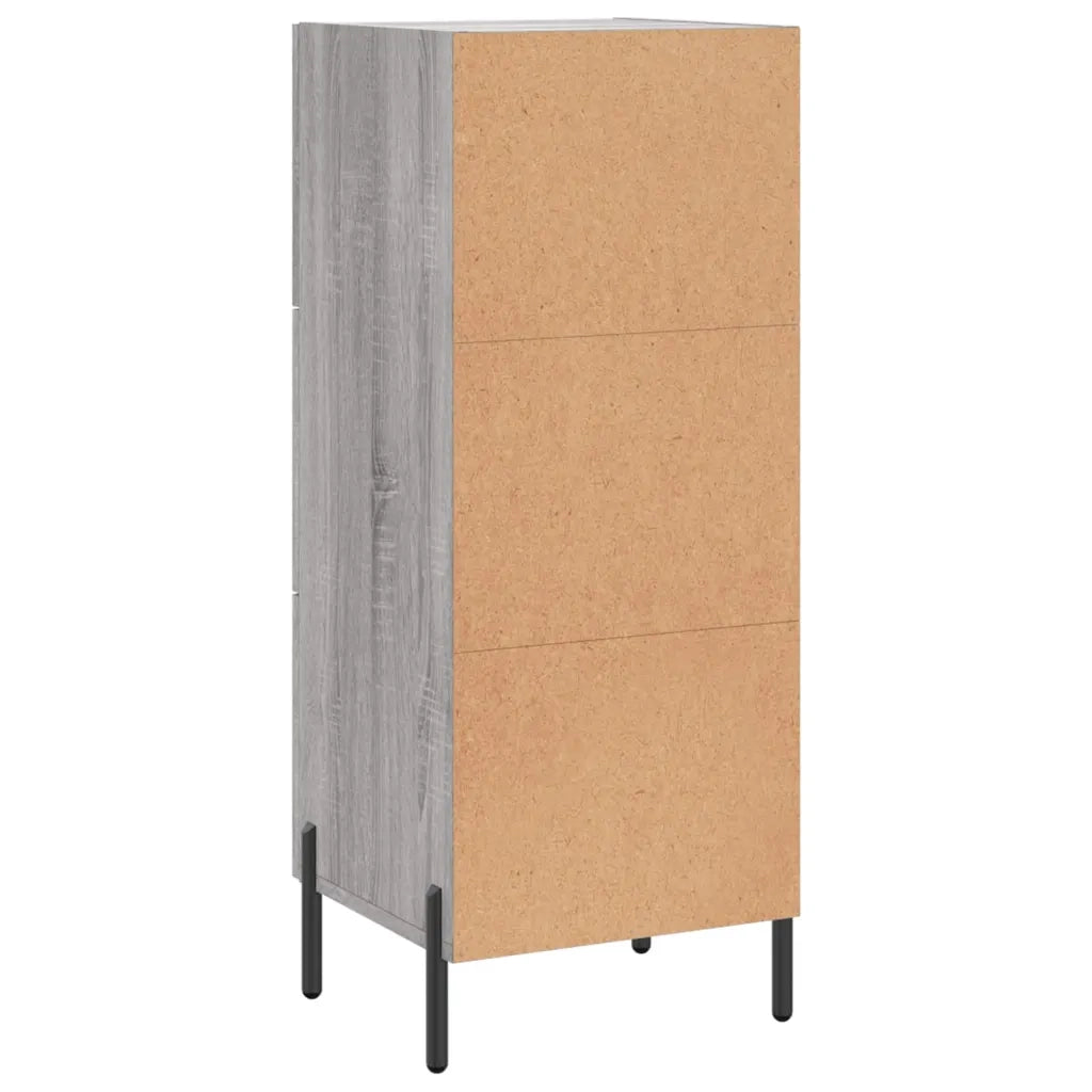Credenza | Madia | Buffet da pranzo | Armadio da pranzo Grigio Sonoma 34,5x34x90 cm in Legno Multistrato