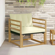 Set di divani da esterno-Sofa da giardino Legno di Acacia Massello e Textilene 826570