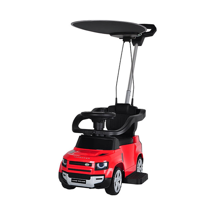 Macchina Cavalcabile 86x44x98 cm per Bambini con Maniglione e Cappottina Removibile con Licenza Land Rover Rosso