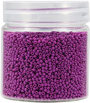 2mm corone rotonde per catenatura 10000 pezzi / 110 gram in scatola, 12/0 violette corone glaciali piccole corone per semi per la creazione di accessori orecchini bracciali collane (violetto)