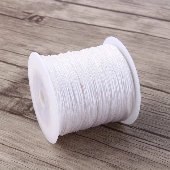 Corda in Nylon 100m x 0,8 mm - Corda in Nylon Durissima - Corda a Rattail - Corda Macramé - Corda per Fonderelli - Corda Flessibile e Resistente