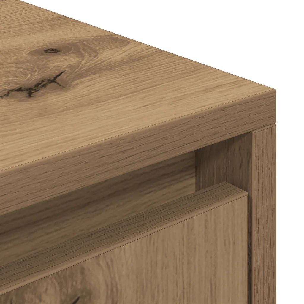 Mobile Porta TV-Credenza per TV Rovere Artigianale 188,5x41x50cm in Truciolato