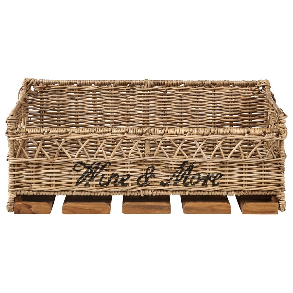 Mensola a muro in rattan metallo teak legno maniglie con porta bicchieri fatto a mano boho naturale decorazione casa decorazione casa